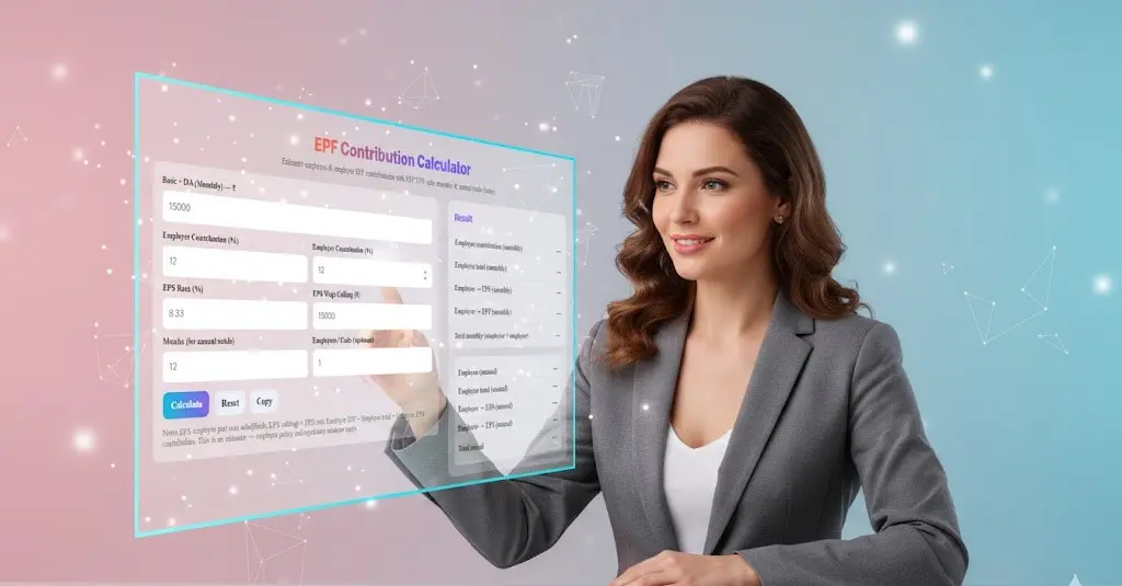 EPF Contribution Calculator 1 digital dashboard of epf contribution calculator