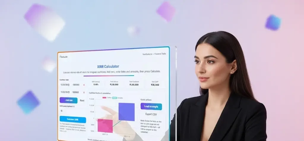 Advanced XIRR calculator with date-wise transactions and real return percentage for SIP and lump-sum investments