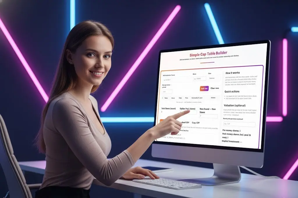 A modern spreadsheet-style interface showing the financial data and complex variables within a CAP Builder Table for capital analysis.