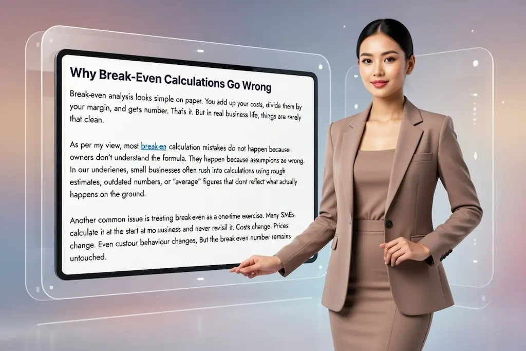 Common mistakes in break-even calculations for small businesses explained