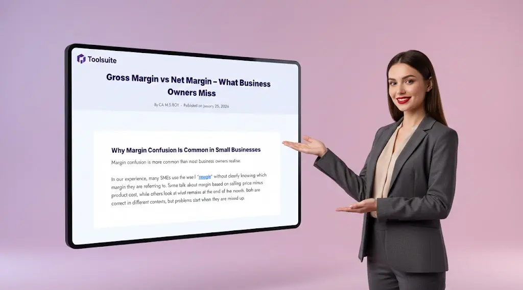 Difference between gross margin and net margin with business example