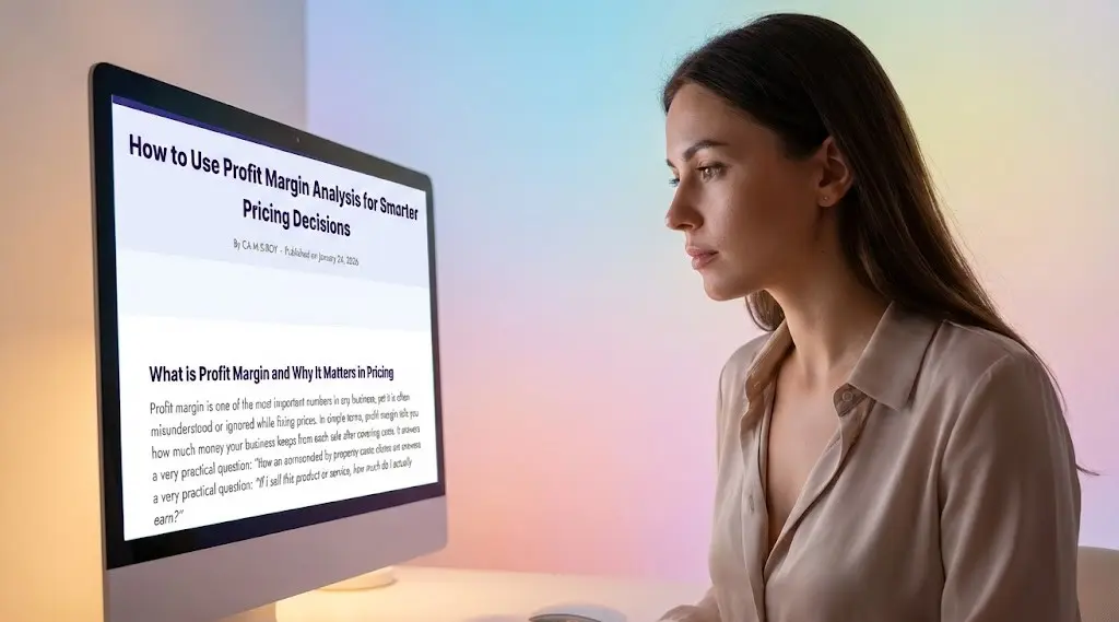 How to Use Profit Margin Analysis for Smarter Pricing Decisions 2 women reading How to use profit margin analysis for smarter pricing decisions guide