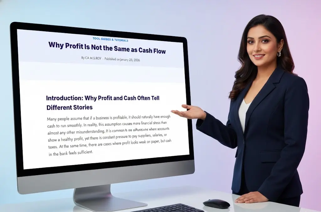 Why Profit Is Not the Same as Cash Flow 3 Break-even and profit vs cash flow analysis explained on a screen for business decision-making