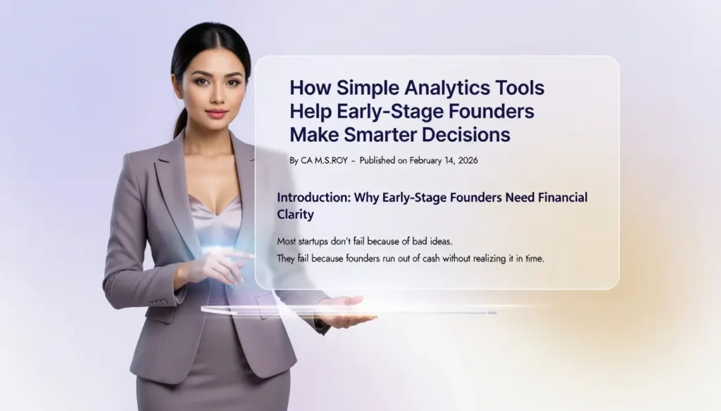 How Simple Analytics Tools Help Early-Stage Founders Make Smarter Decisions 3 Blog feature image showing simple analytics tools for startup financial clarity