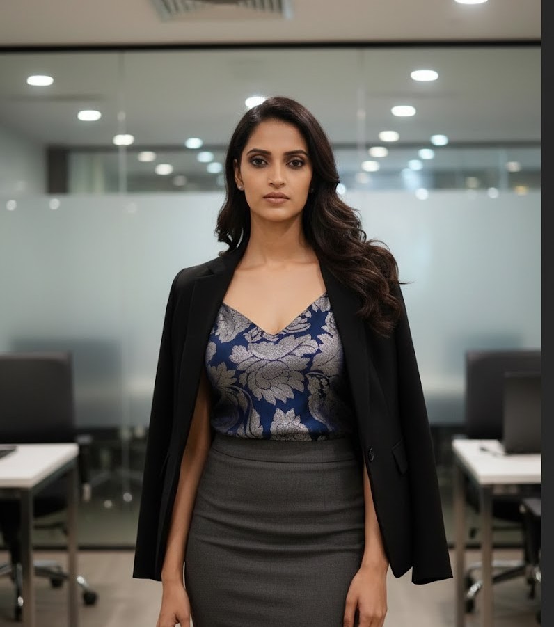 Madhu Roy, Co-Founder of ToolSuite, at her office workspace