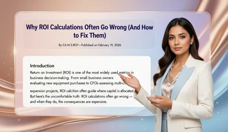 How to avoid ROI calculation mistakes using proper cash flow and capital analysis