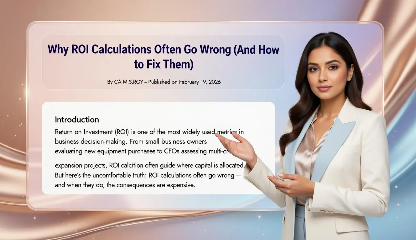 ROI Calculation Mistakes: Why ROI Goes Wrong and How to Fix It 1 How to avoid ROI calculation mistakes using proper cash flow and capital analysis