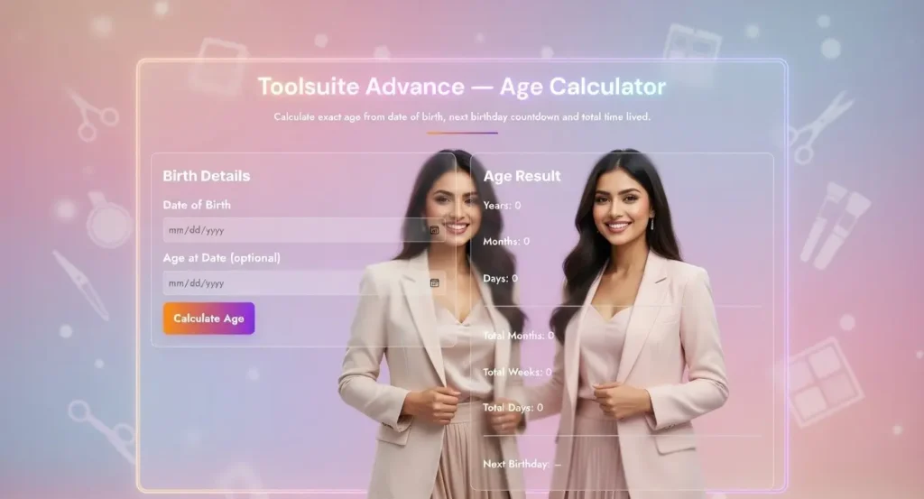 HOW TO USE THE AGE calculator