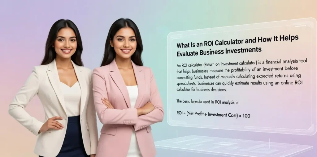 How Businesses Can Use ROI Calculators Before Spending Money 3 roi calculator for businesss decision