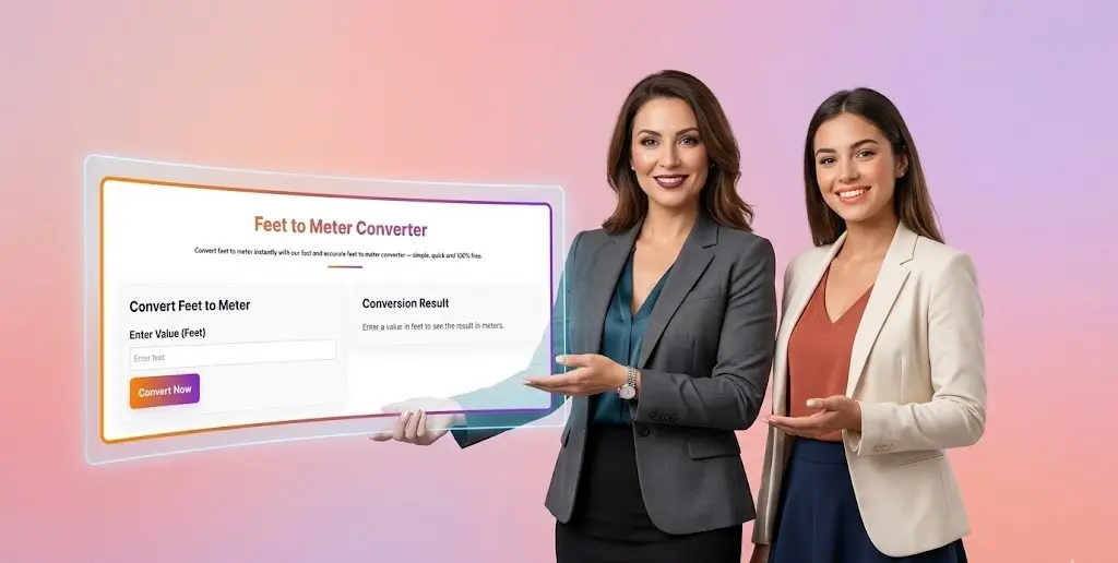 feet to meter converter interface digital measurement tool ft to m conversion