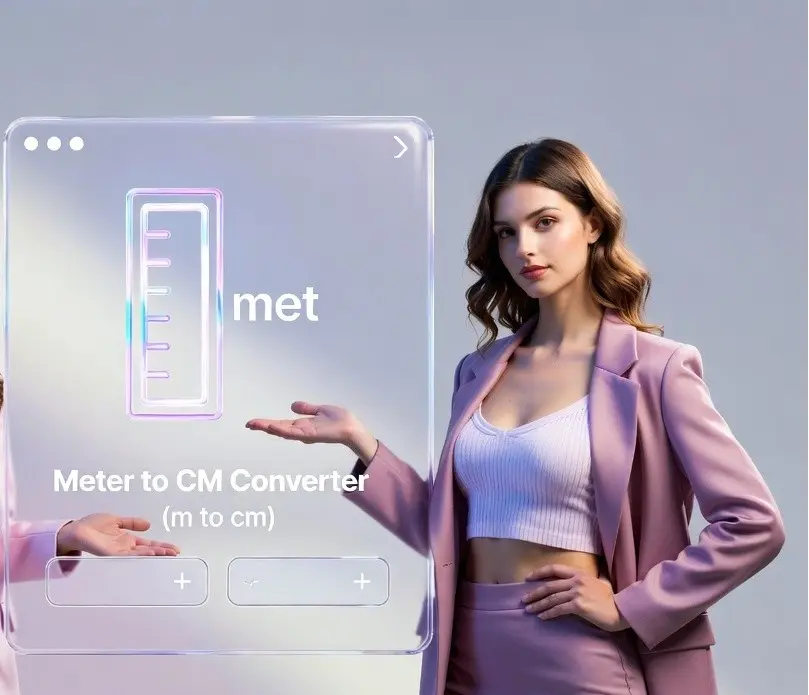 Meter to CM Converter (m to cm) 1 Professional using digital meter to cm converter on screen for quick calculation