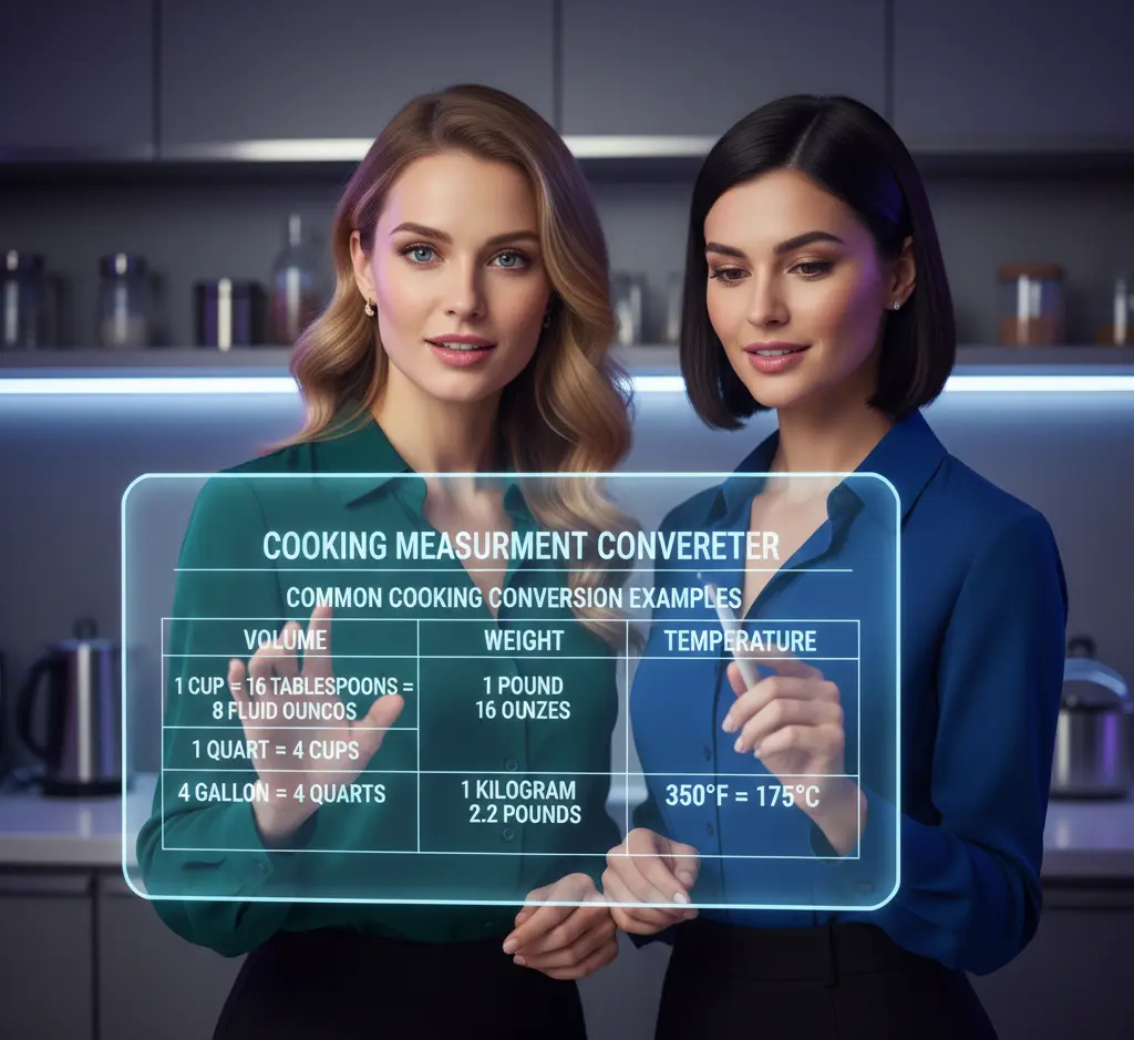 Cooking Measurement Converter 2 Common Cooking Conversion